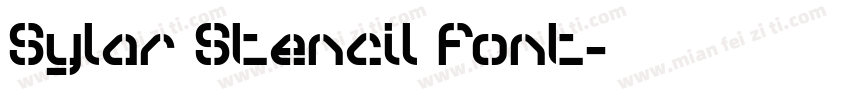 Sylar Stencil Font字体转换